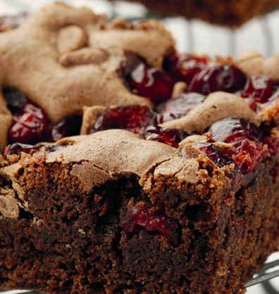 Chocolate and Cranberry brownies desktop
