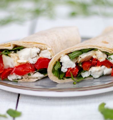 Red Pepper and Goat's Cheese Wrap desktop