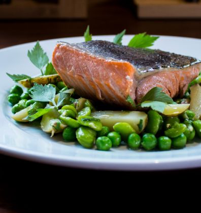 Poached Sea Trout desktop