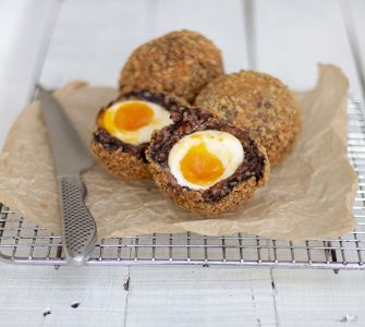 black pudding scotch eggs featured