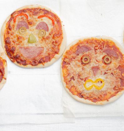 smiley face pizza
