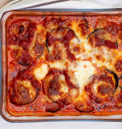 aubergine mozzarella bake desktop