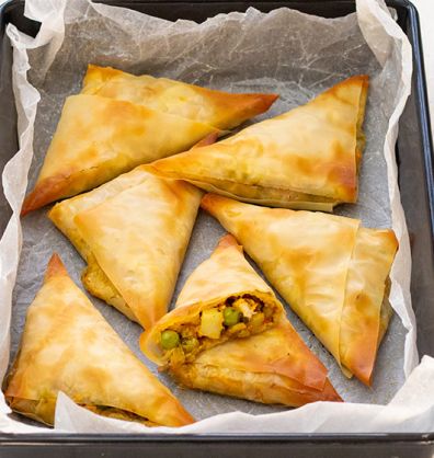 baked leftover turkey samosas desktop