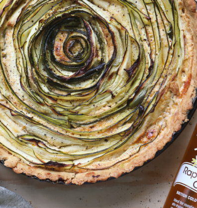 Courgette and Mascarpone Pesto Tart