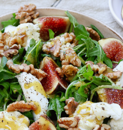 Fig Walnut and Mozzarella Salad