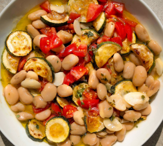 butter beans with garlic, lemon and herbs