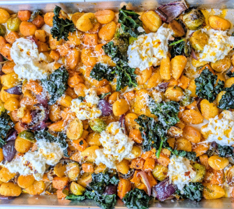 Crispy Gnocchi Winter Veg Tray Bake