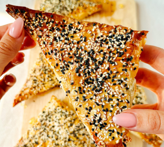 Courgette & feta parcels