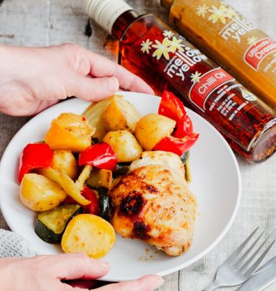 Chilli Chicken & Vegetable Traybake