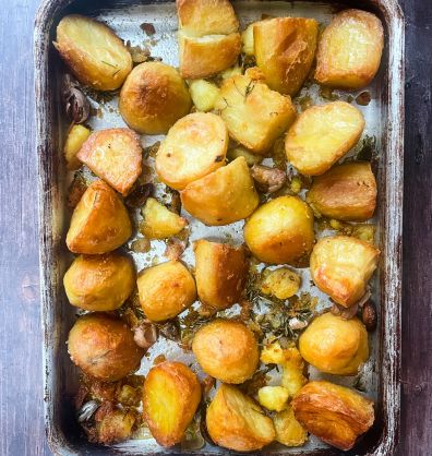 Roast Potatoes with rosemary, garlic & orange zest