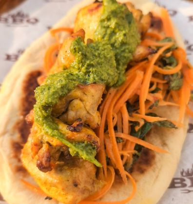 Curried Chicken kebabs