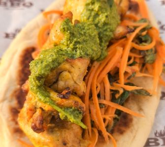 Curried Chicken kebabs