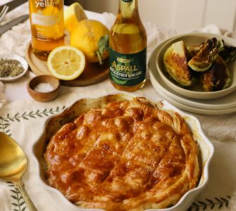 chicken, asparagus & lemon pie