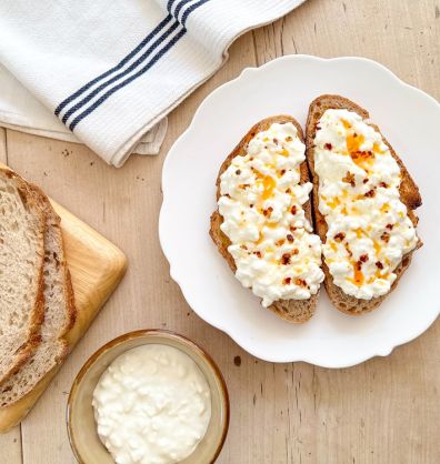 Chilli & Honey Cottage Cheese on Sourdough Toast