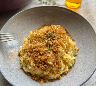 Caramelised onion orzotto