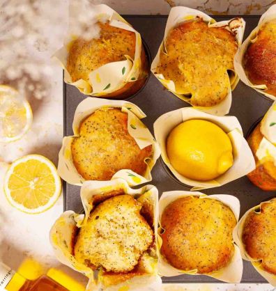 lemon drizzle muffins