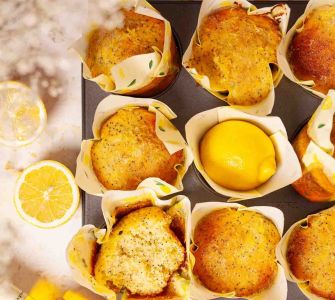 lemon drizzle muffins