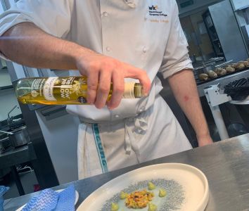chef using mellow yellow
